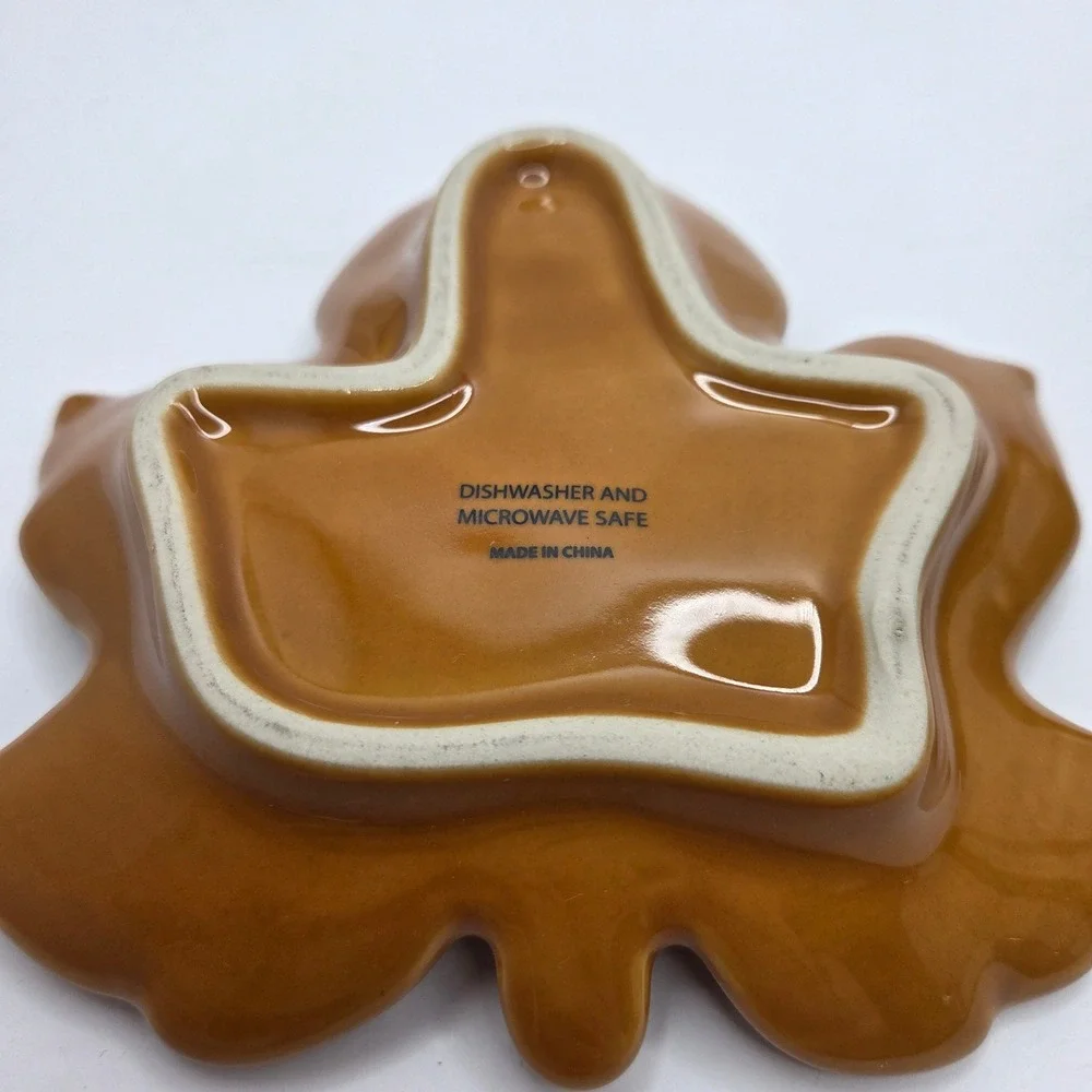 Ceramic Leaf Trinket Dish Set Small 6